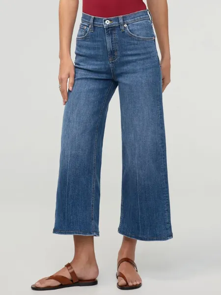 High Rise Wide Leg Crop